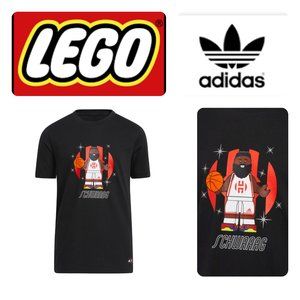 ADIDAS x LEGO NBA Boys XLARGE(15-16 YR) T-Shirt James Harden Philadelphia 76er's